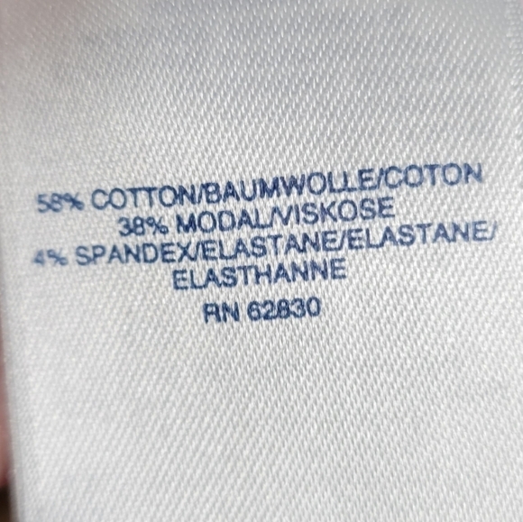 Lands'end navy floral pocketed empire waist round neck medium petite 10-12 dress - Picture 7 of 7